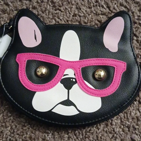 Betsey Johnson puppy dog coin purse - Picture 2 of 12